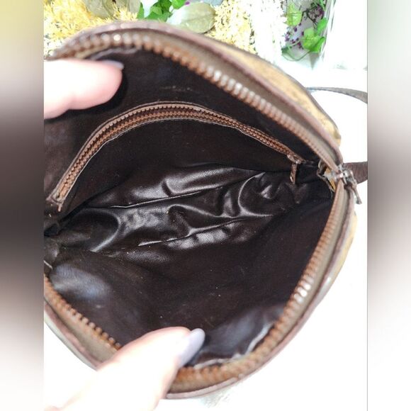 Authentic CELINE C Sulky Pattern Shoulder Bag Beige/Brown - Picture 13 of 17